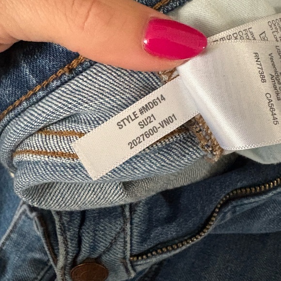 Madewell Classic Straight Leg Denim Jeans (Vintage Perfect Crop Fit) - Picture 5 of 6